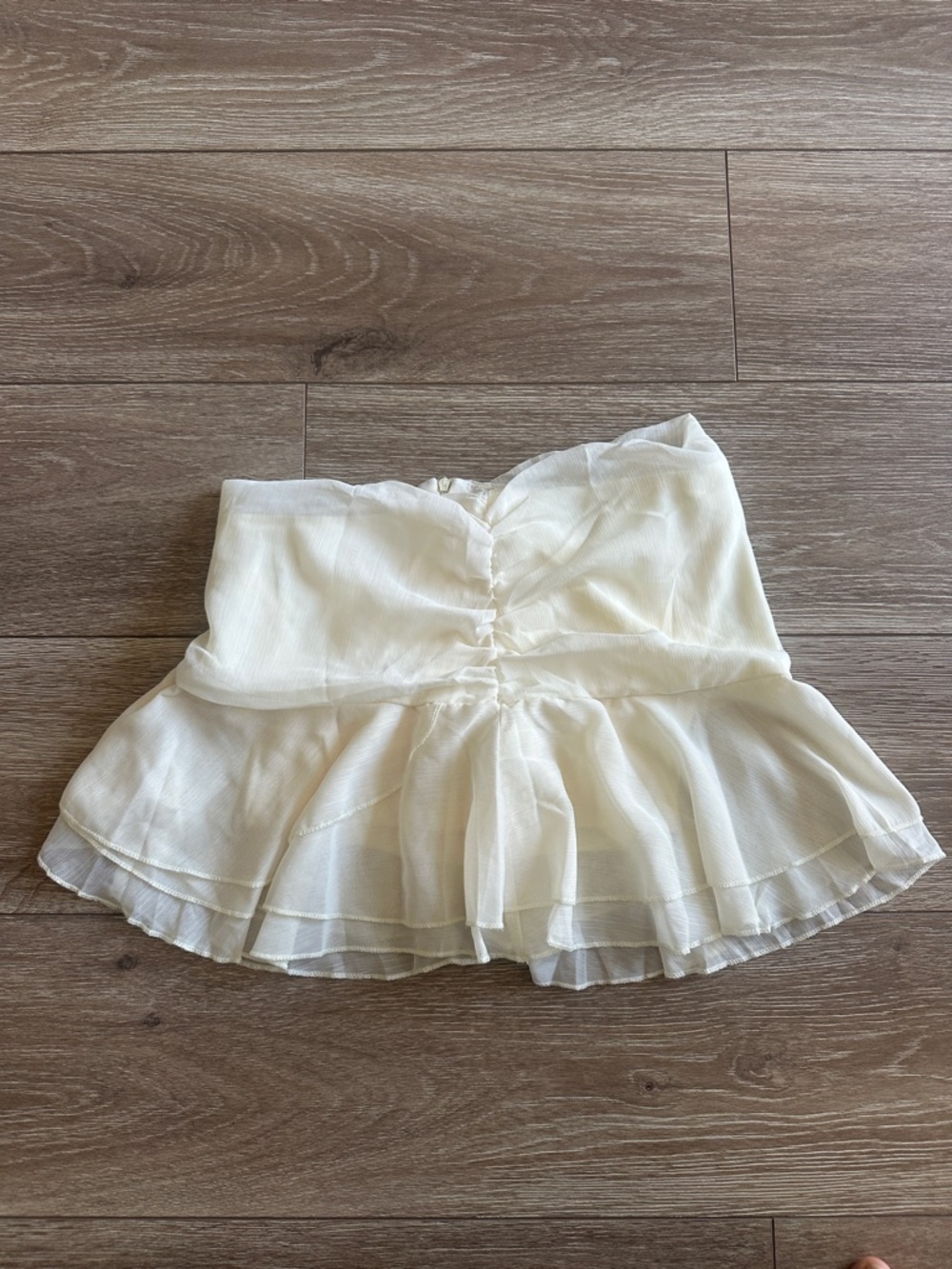 Women's Ruffle Mini Skirt Tiered Layer Mesh Sheer Flared Rave Party Skirts